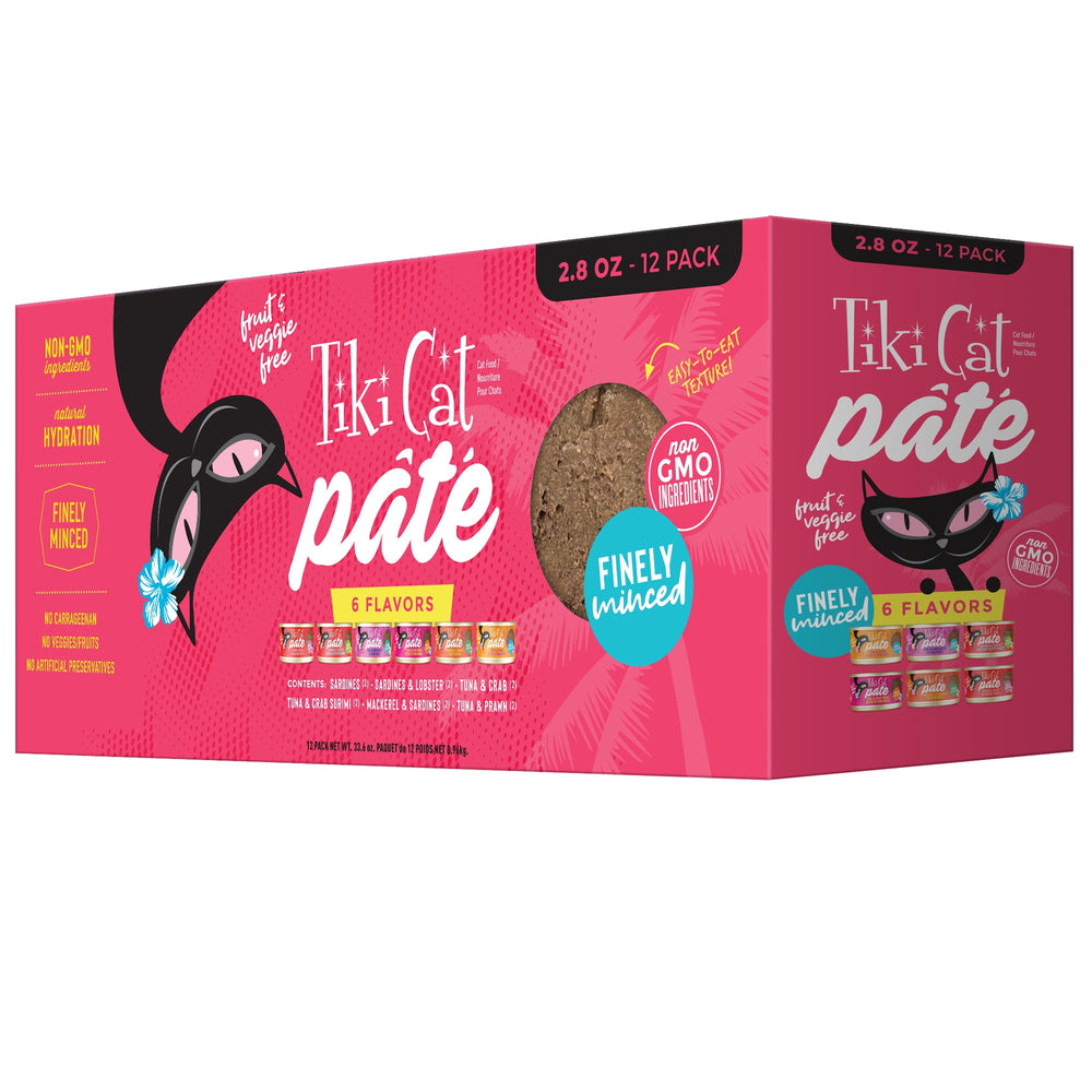 Tiki Cat Grill Pâté · Alimento húmedo para gatos · 12 latas × 79 g