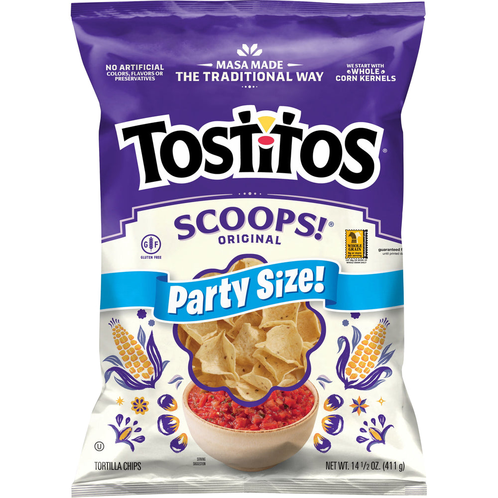 Tostitos Scoops! · Totopos · 411 g · bolsa · tamaño fiesta