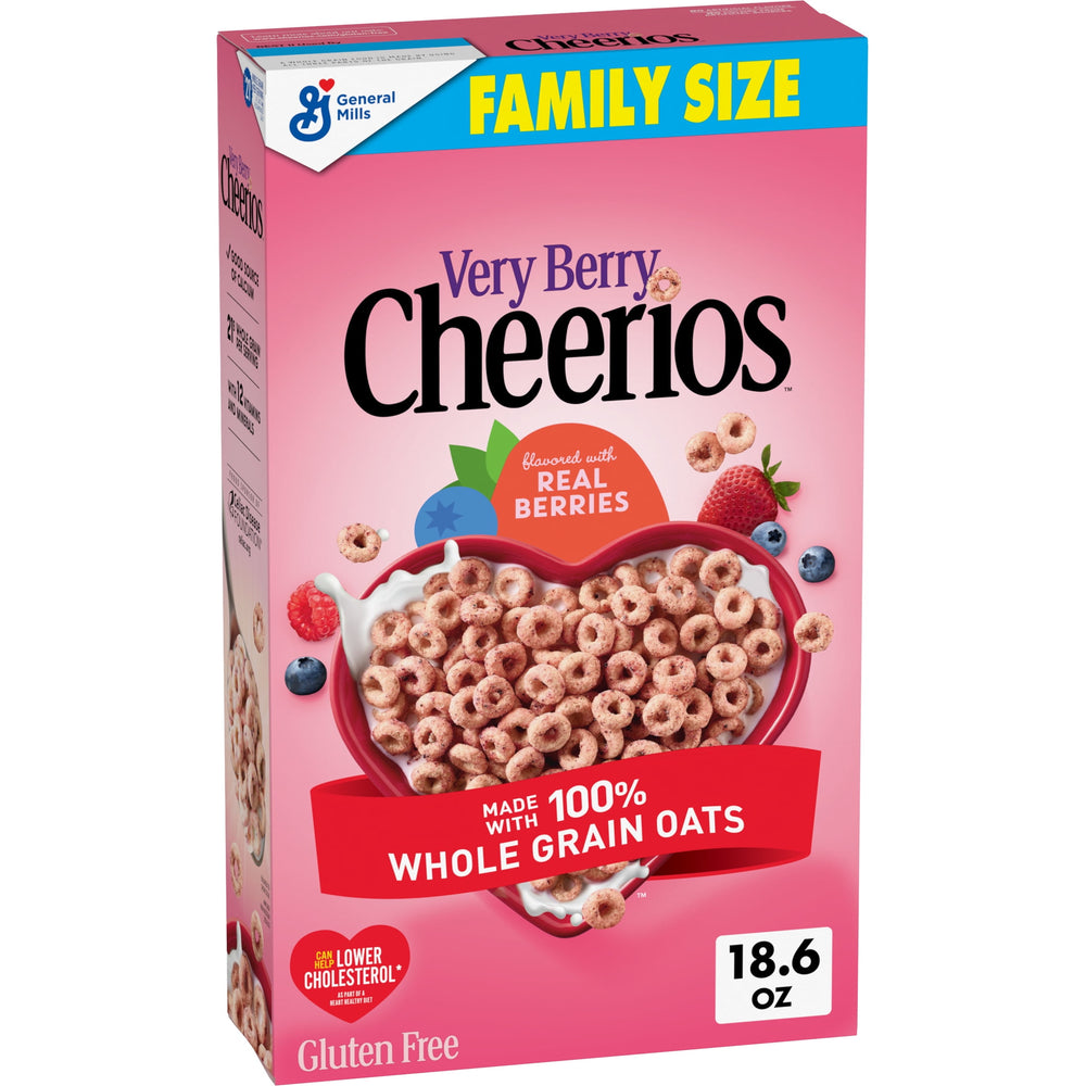 Very Berry Cheerios Heart Healthy sin gluten · Cereal · 527 g · tamaño familiar