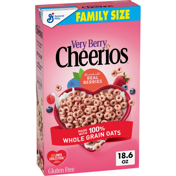 Very Berry Cheerios Heart Healthy sin gluten · Cereal · 527 g · tamaño familiar