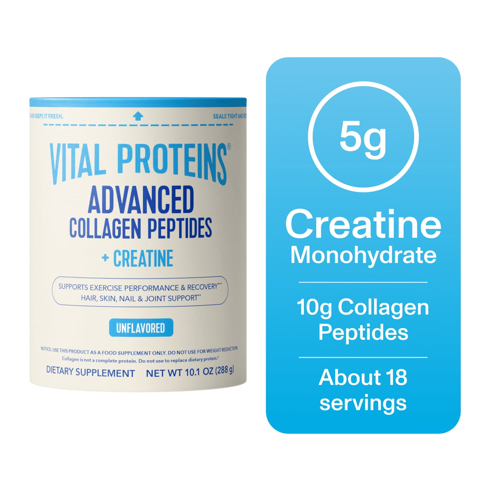 Vital Proteins Advanced Collagen Peptides + Creatine · Suplemento en polvo · 288 g