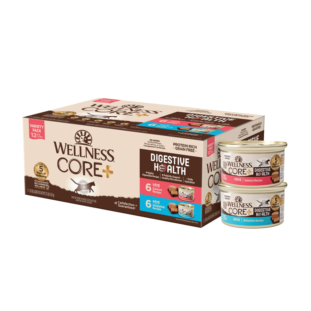 Wellness CORE+ Digestive Health · Comida húmeda para gatos · 12 x 85 g