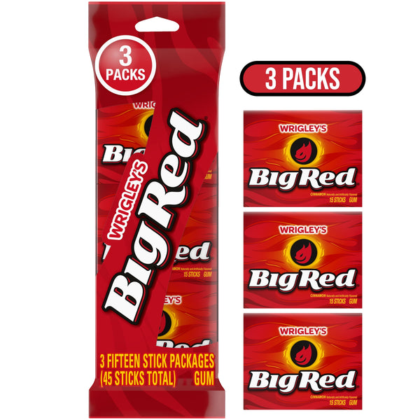 Wrigley's Big Red Cinnamon Bulk - 15 Stick · Chicles y mentas · 15 barras