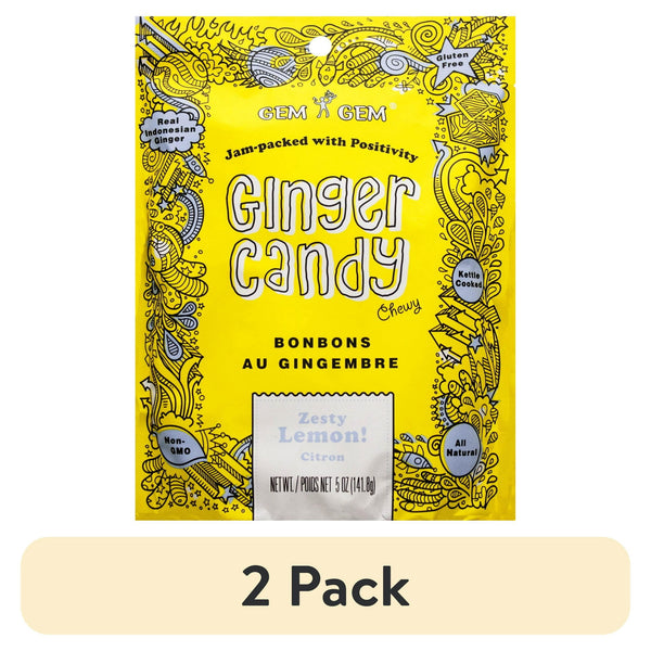 Gem Gem Ginger Lemon · Gomitas · 2 pack de 142 g