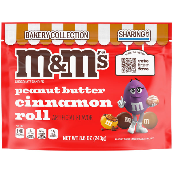 M&M's Peanut Butter Cinnamon Roll Chocolate Sharing · Caramelos · 244 g · bolsa