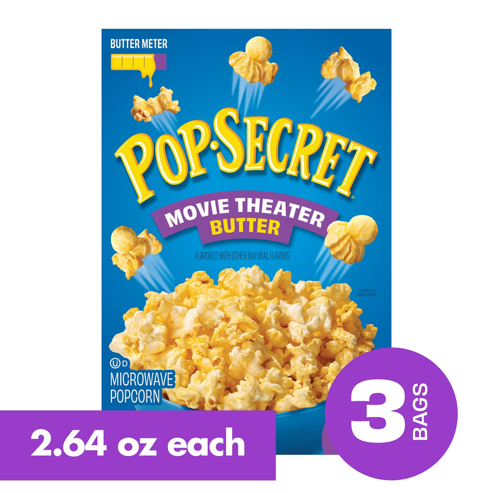 Pop Secret Movie Theater Butter · Palomitas · 3 pzas de 91 g