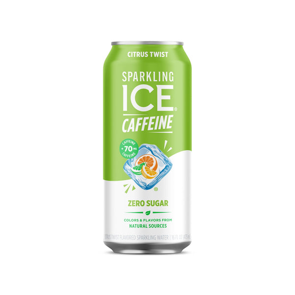 Sparkling Ice® +Caffeine Naturally Citrus Twist · Agua mineral · 473 ml