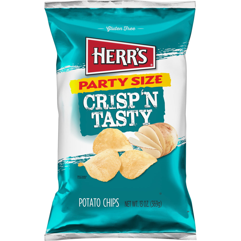 Herr's Crisp 'N Tasty Regular · Papas · 369 g · tamaño fiesta