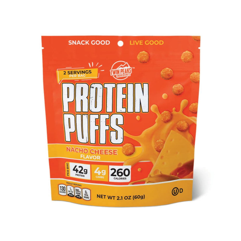 Twin Peaks Ingredients Protein Puffs Nacho Cheese · Totopos · 2 porciones de 60 g