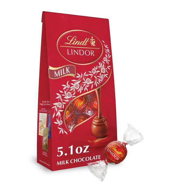 Lindt LINDOR Milk Chocolate · Caramelos · 145 g · bolsa