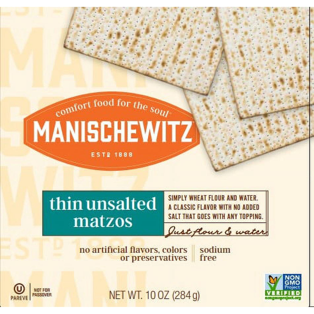 Manischewitz Thin Tea Matzo · Galletas saladas · 283 g