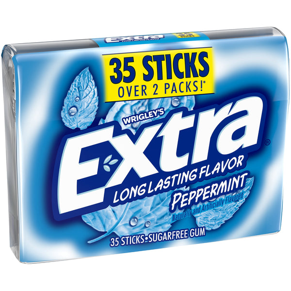 EXTRA Peppermint Long Lasting Mint sin azúcar · Chicles y mentas · 35 barras
