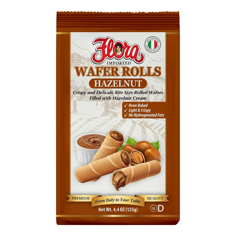 Hazelnut Wafer Rolls · Galletas