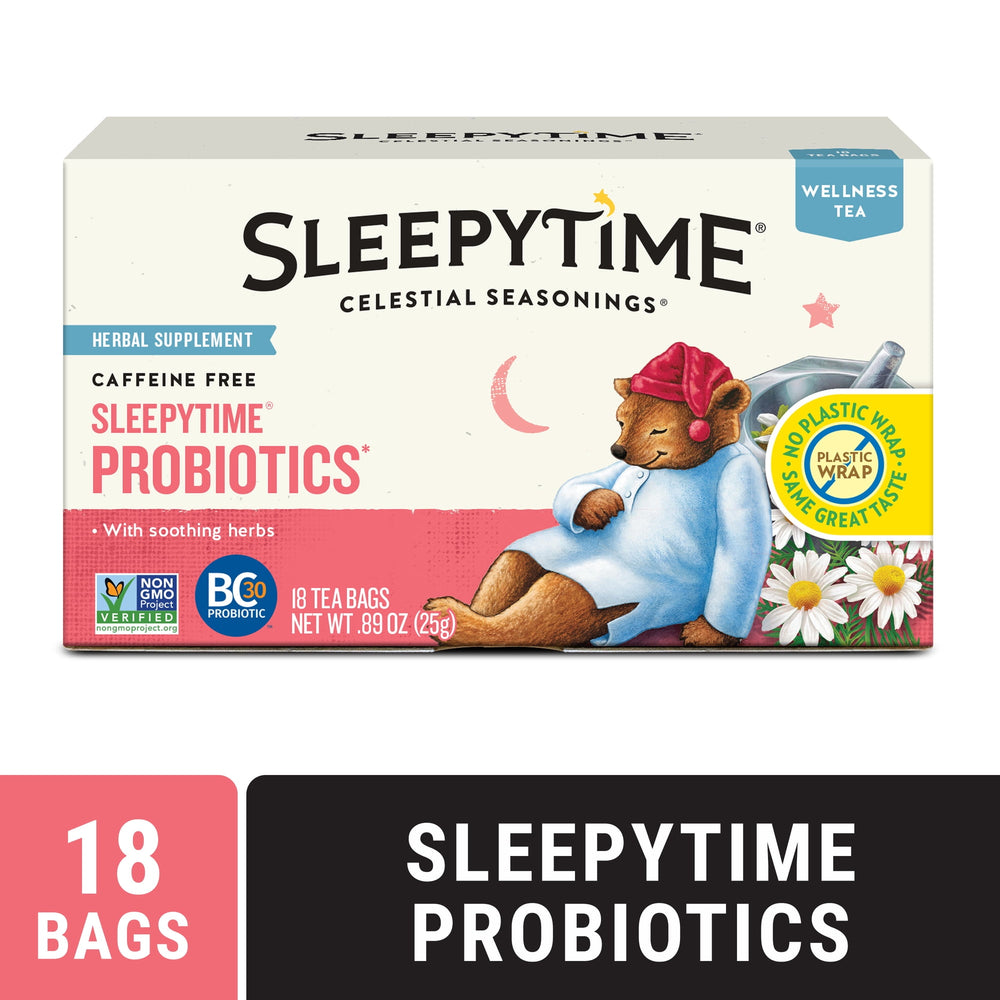 Celestial Seasonings Sleepytime Wellness Probiotics · Salsa y sazonador · 18 pzas