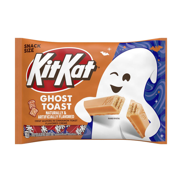 Kit Kat Ghost Toast Cinnamon Toast Creme Wafer Halloween · Galletas · 278 g · bolsa · tamaño snack