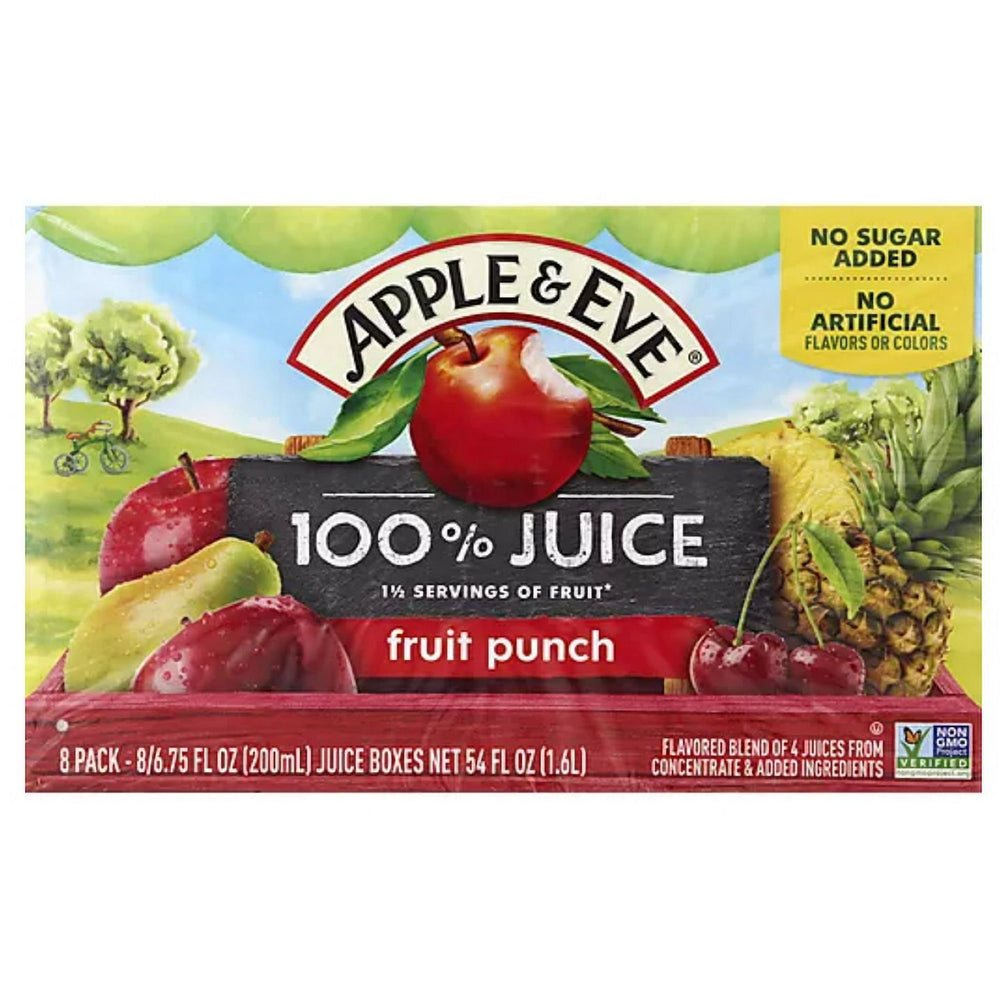 Apple & Eve Fruit Punch 100% Juice · Bebida · 8 pzas de 200 ml