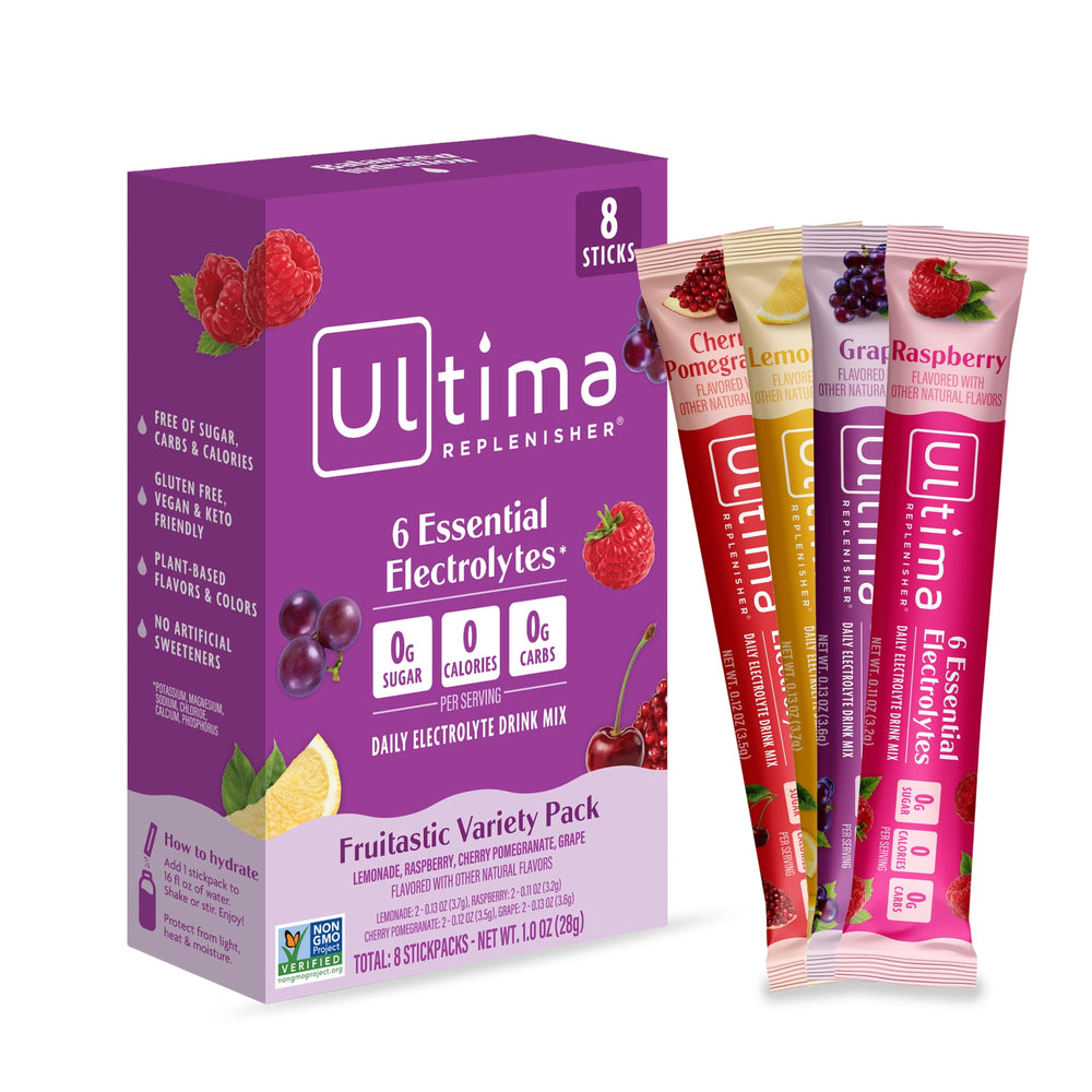 Ultima Replenisher Packets Sugar Free Fruitastic · Polvo para agua · 8 pzas