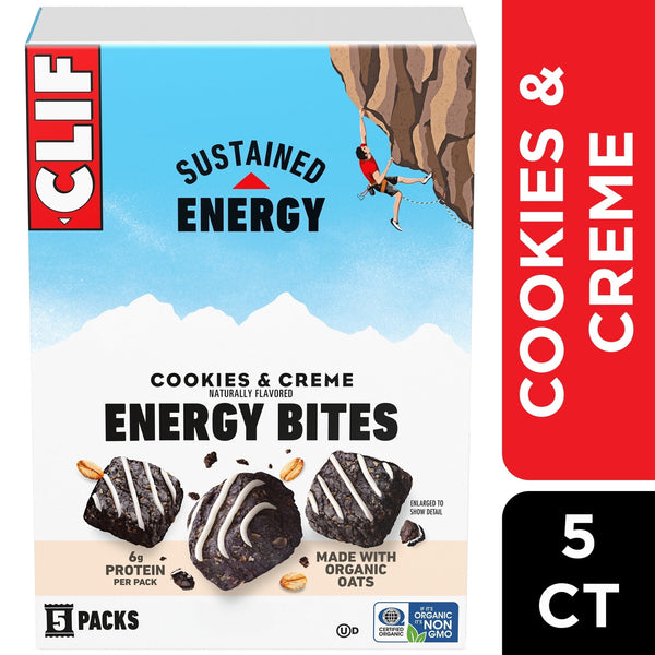 CLIF BAR Energy Bites & Creme · Galletas · 5 pack de 6 g