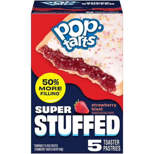 Pop-Tarts Super Stuffed Strawberry Blast 50% More Filling · Pastelitos · 5 pzas de 309 g