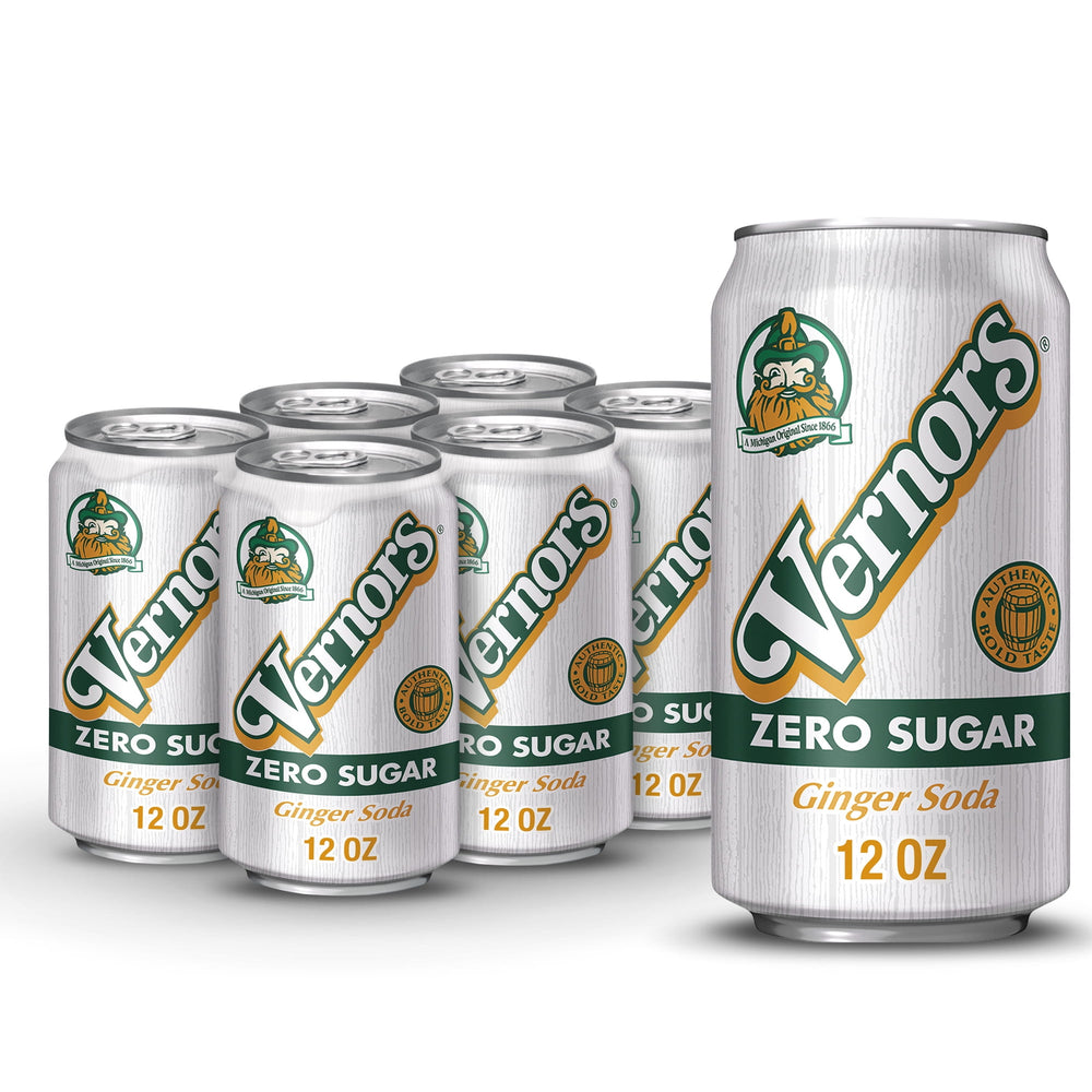 Vernors Ginger Ale Zero Sugar · Refresco · 6 latas de 355 ml