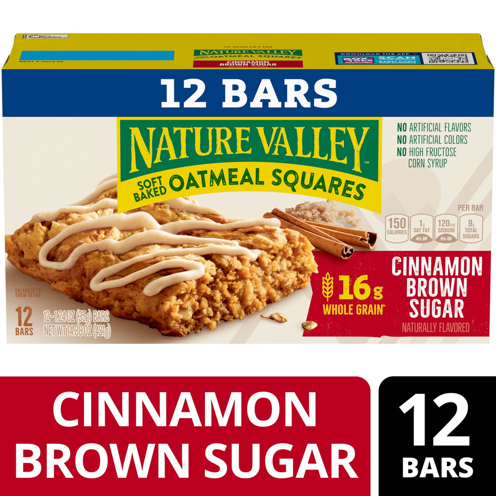 Nature Valley Squares Cinnamon Brown Sugar · Barra · 12 barras · 422 g