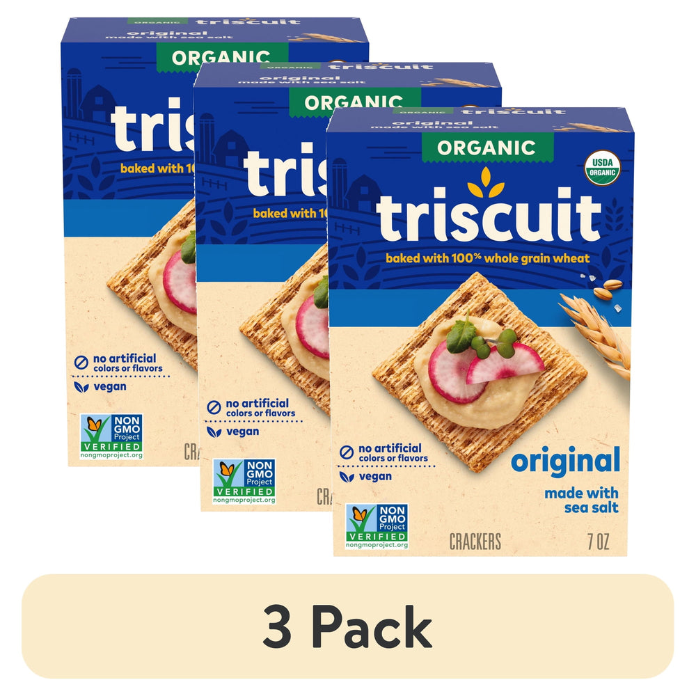 Triscuit Organic Original Wheat Organic · Galletas saladas · 3 pack de 198 g