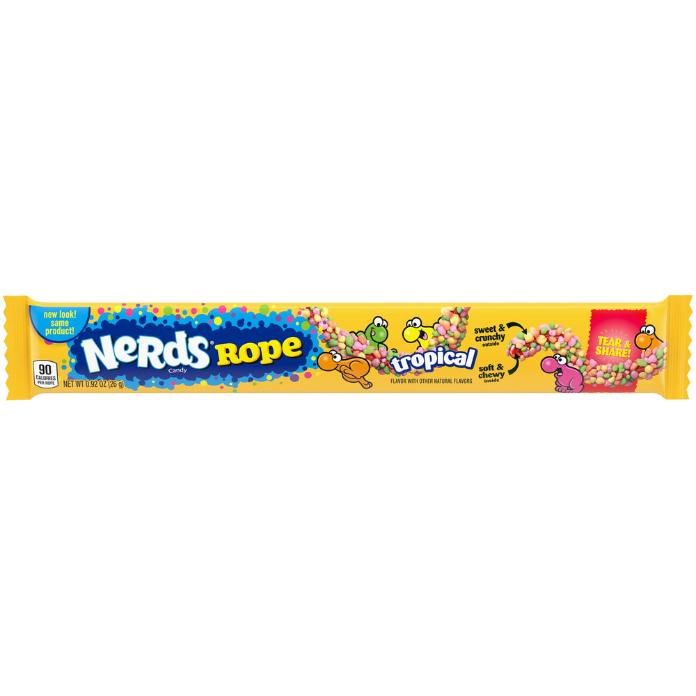 Nerds Rope Tropical · Gomita con caramelos · 26 g