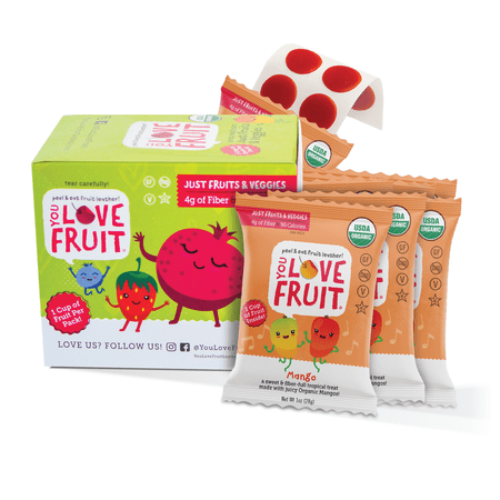 MANGO All Natural Fruit Healthy Gluten Free Low Fat · Gomitas de fruta · 28 g · caja