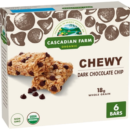 Cascadian Farm Organic Chocolate Chip 6 · Barras · 6 barras de 210 g