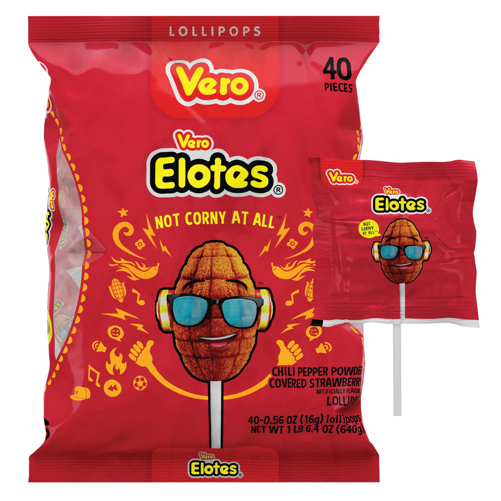 Vero Elotes Strawberry · Caramelos · 40 pzas