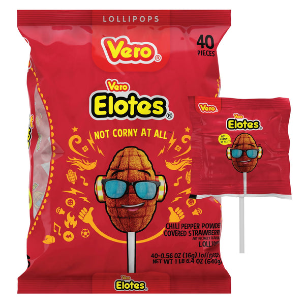 Vero Elotes Strawberry · Caramelos · 40 pzas