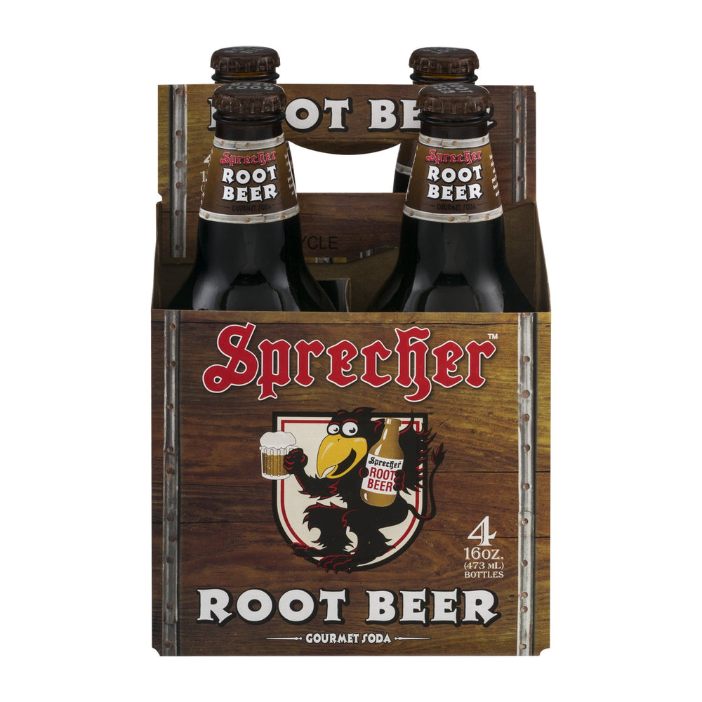 Sprecher Root Beer Gourmet Soda Gluten-Free · Refresco · 4 pzas de 473 ml