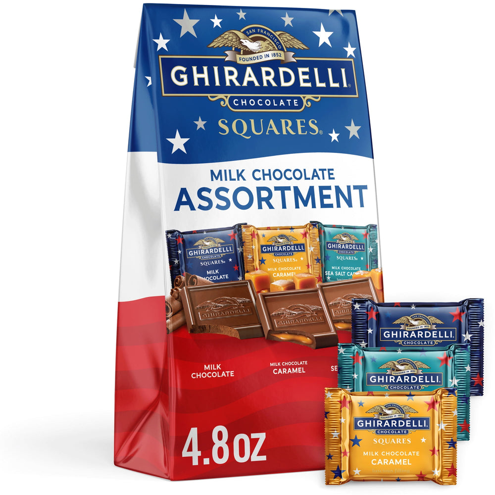 GHIRARDELLI Summer Milk Chocolate Assortment SQUARES · Caramelos · 136 g · bolsa
