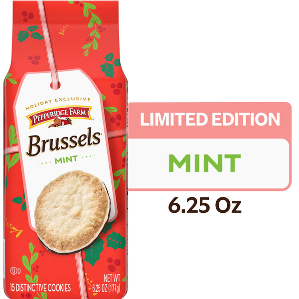 Pepperidge Farm Mint Brussels · Galletas · 177 g · bolsa