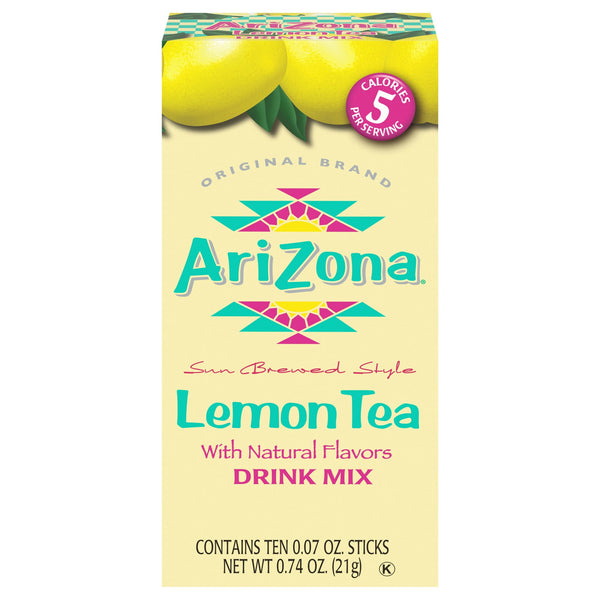 AriZona Lemon Naturally · Polvo para agua · 10 pzas