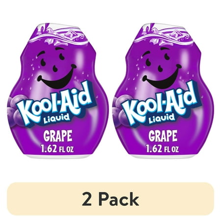 Kool-Aid Liquid Grape · Polvo para agua · 2 botellas de 48 ml