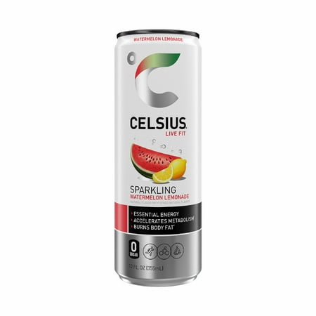 CELSIUS Sparkling Watermelon Lemonade Functional · Agua mineral · 355 ml · lata