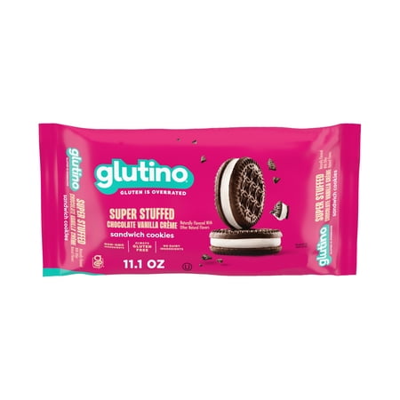 Glutino Super Stuffed Chocolate Vanilla Crème Flvrd Gluten Free · Galletas · 315 g