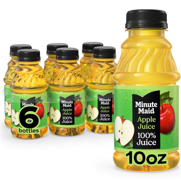 Minute Maid Apple Juice · Bebida · 6 botellas de 296 ml