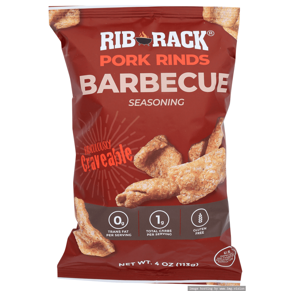 Rib Rack Barbecue Pork Rinds · Frituras · 113 g