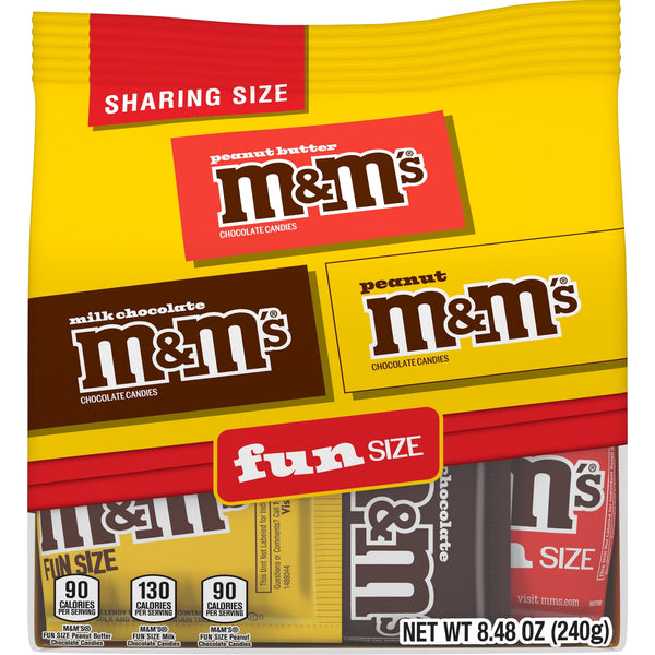 M&M's Milk Chocolate Variety pack Sharing · Caramelos · 240 g · bolsa · tamaño fun