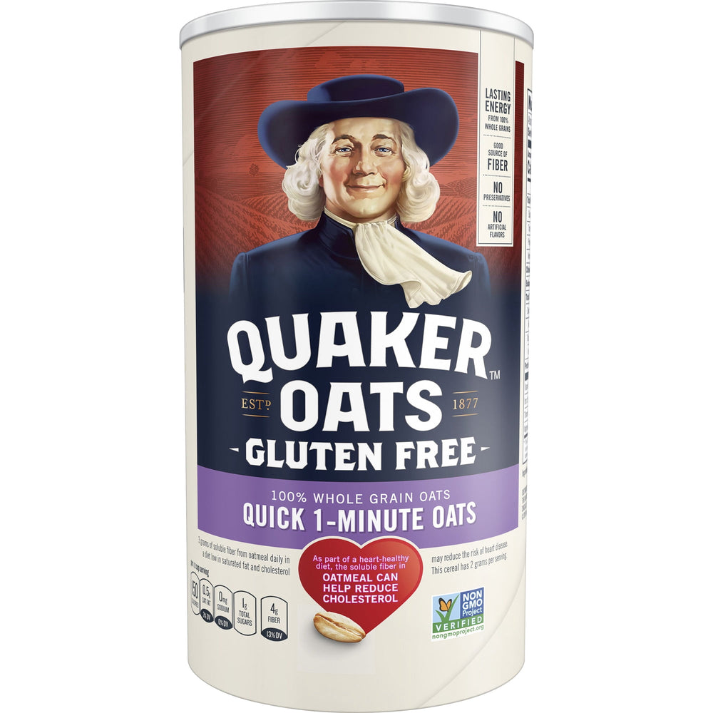 Quaker Quick 1-Minute Oats Gluten Free · Cereal · 510 g · bote