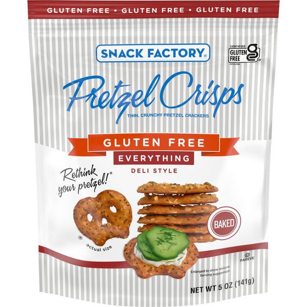 Factory Pretzel Crisps Everything Gluten Free · Pretzels · 142 g