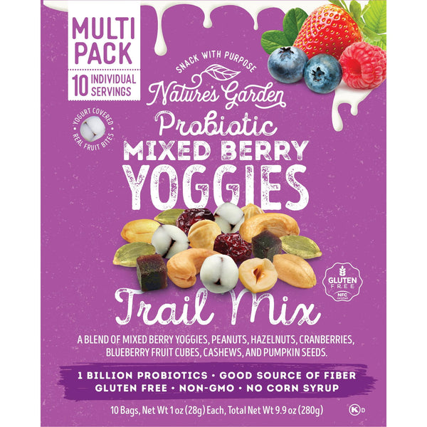 Probiotic Mixed Berry Yoggies · Mezcla de nueces · 10 pzas