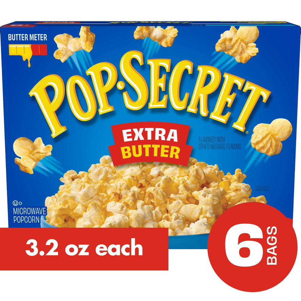 Pop Secret Extra Butter · Palomitas · 6 pzas de 91 g