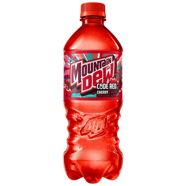 Mountain Dew Code Red Cherry · Refresco · 567 g · botella