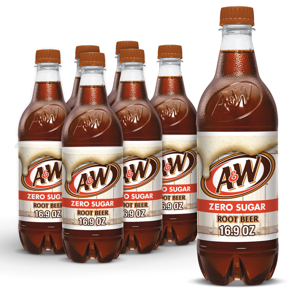 A&W Root Beer Zero Sugar · Refresco · 6 botellas de 500 ml