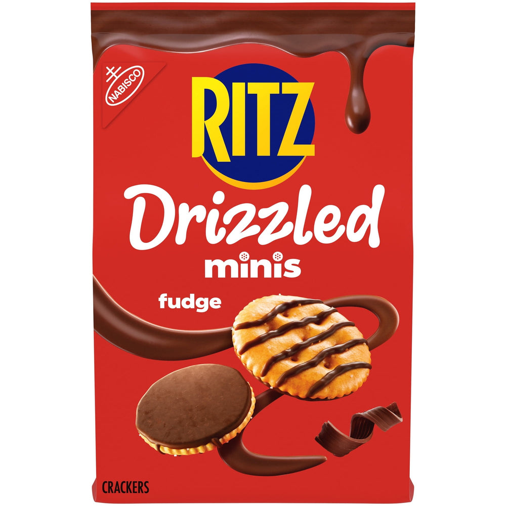 RITZ Drizzled Minis Fudge · Galletas saladas · 227 g