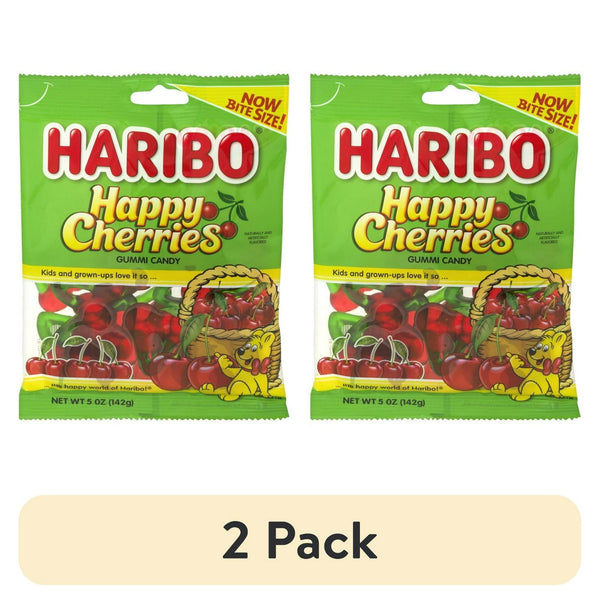 Haribo Happy Cherries Gummi Candies · Gomitas · 2 pack de 142 g