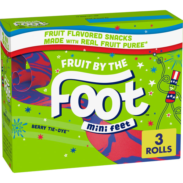 Fruit by the Foot Berry Tie Dye Mini · Caramelos · 3 pzas